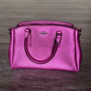 Coach Metallic Pink Satchel